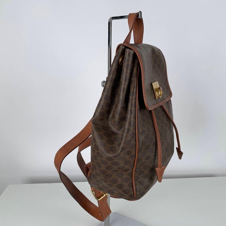 Celine Vintage Macadam Backpack Bag For Sale at 1stDibs  celine backpack  vintage, vintage celine backpack, celine vintage backpack