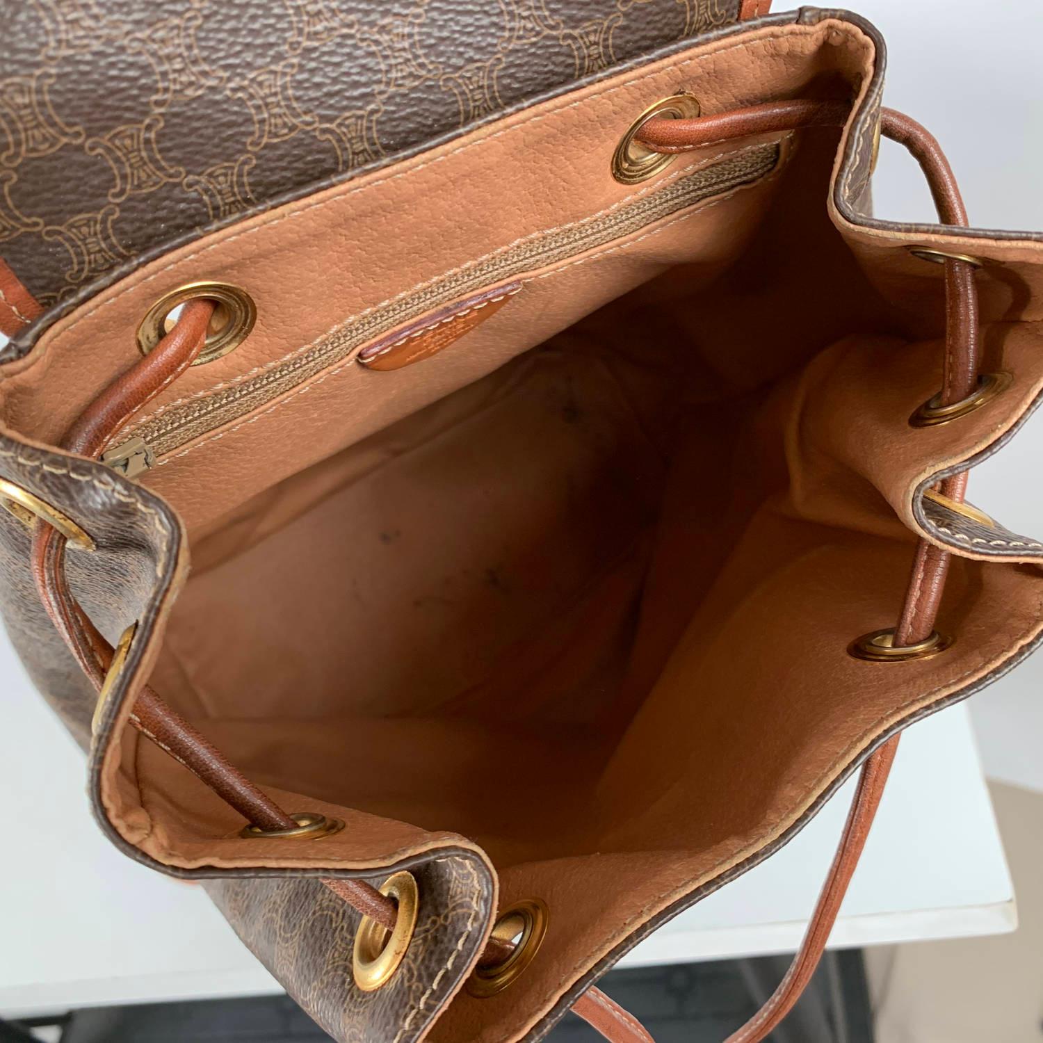 Celine Vintage Macadam Backpack Bag 1