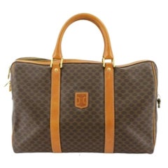 Celine Vintage Macadam Duffle Bag aus beschichtetem Segeltuch