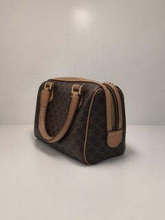 Celine Vintage Macadam monogram Boston Handbag Bag
