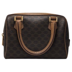 Celine Vintage Macadam monogram Boston Handbag Bag