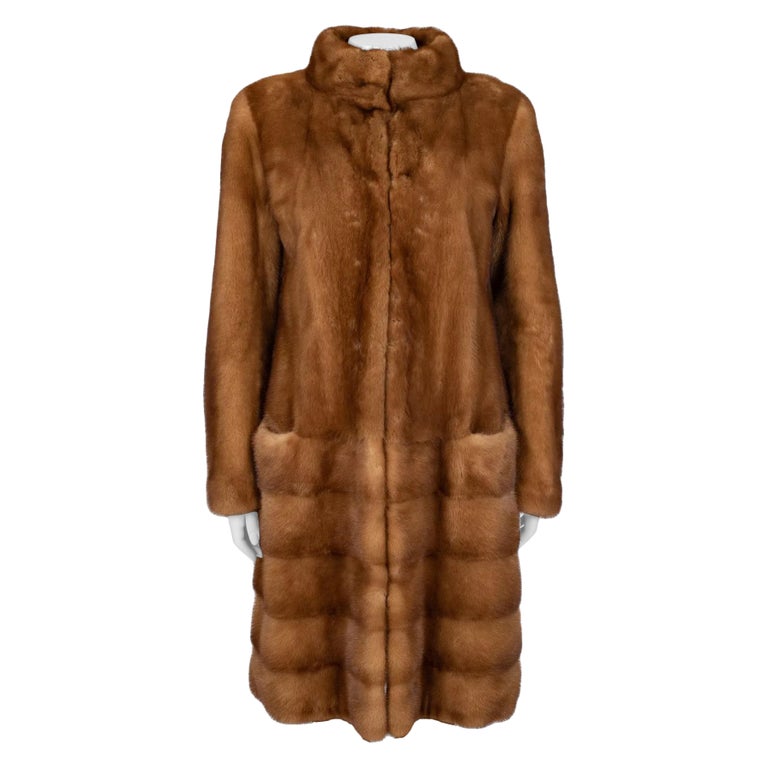 Superbe Manteau Vintage En Vison Marron, Taille M Pour Femme - Parfait état, Style Années 80