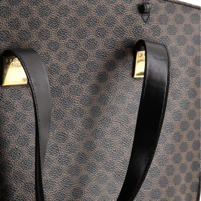Celine Vintage Open Tote Macadam Coated Canvas Medium 2