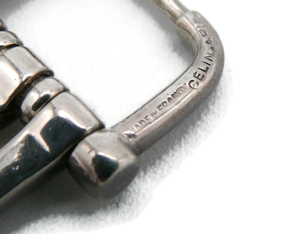 Céline Bracelet vintage à mors de cheval en argent 12