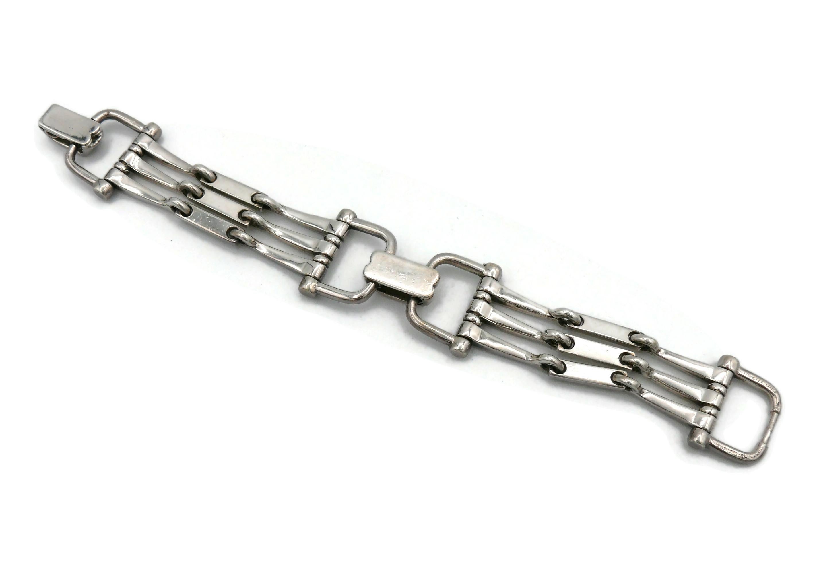 Céline Bracelet vintage à mors de cheval en argent 5