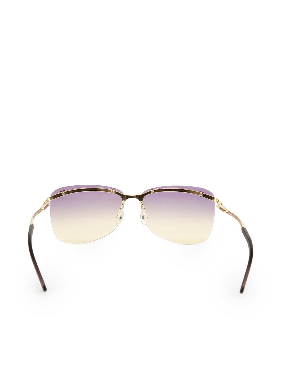 Celine Vintage Square Gradient Sunglasses In Excellent Condition In London, GB