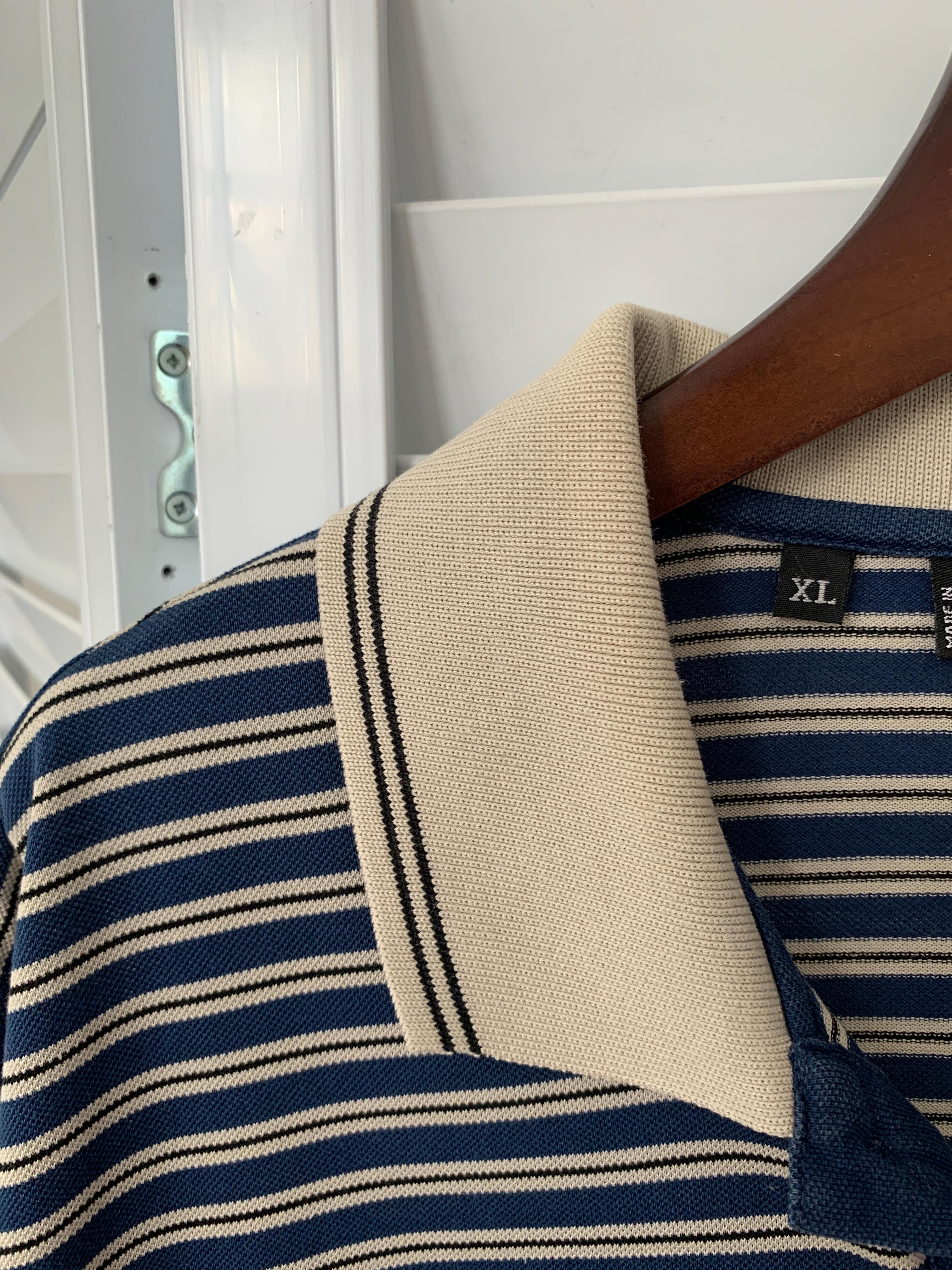 Celine vintage striped polo / old money style T-shirt 1990s For Sale 5