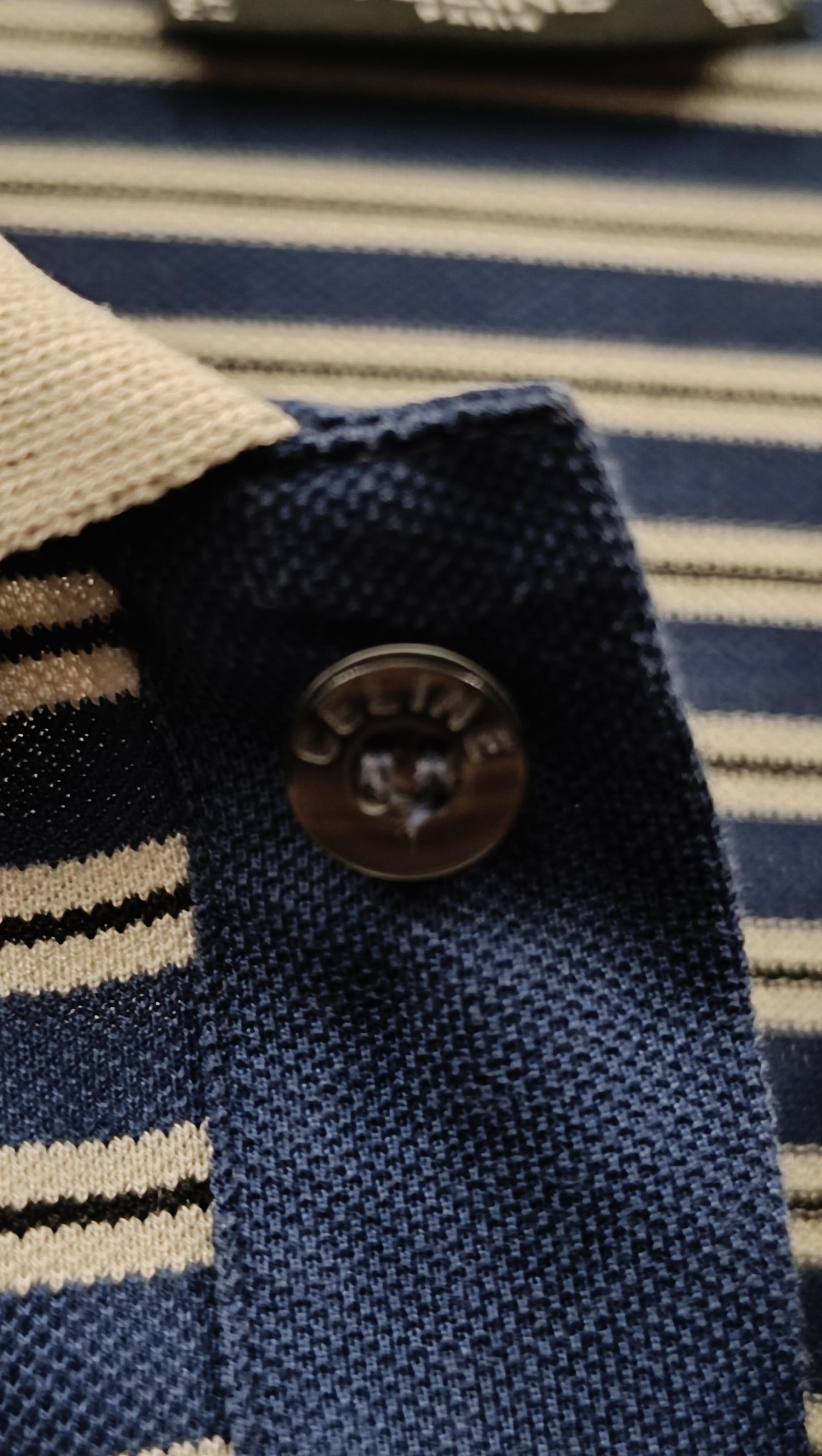 Celine vintage striped polo / old money style T-shirt 1990s For Sale 8