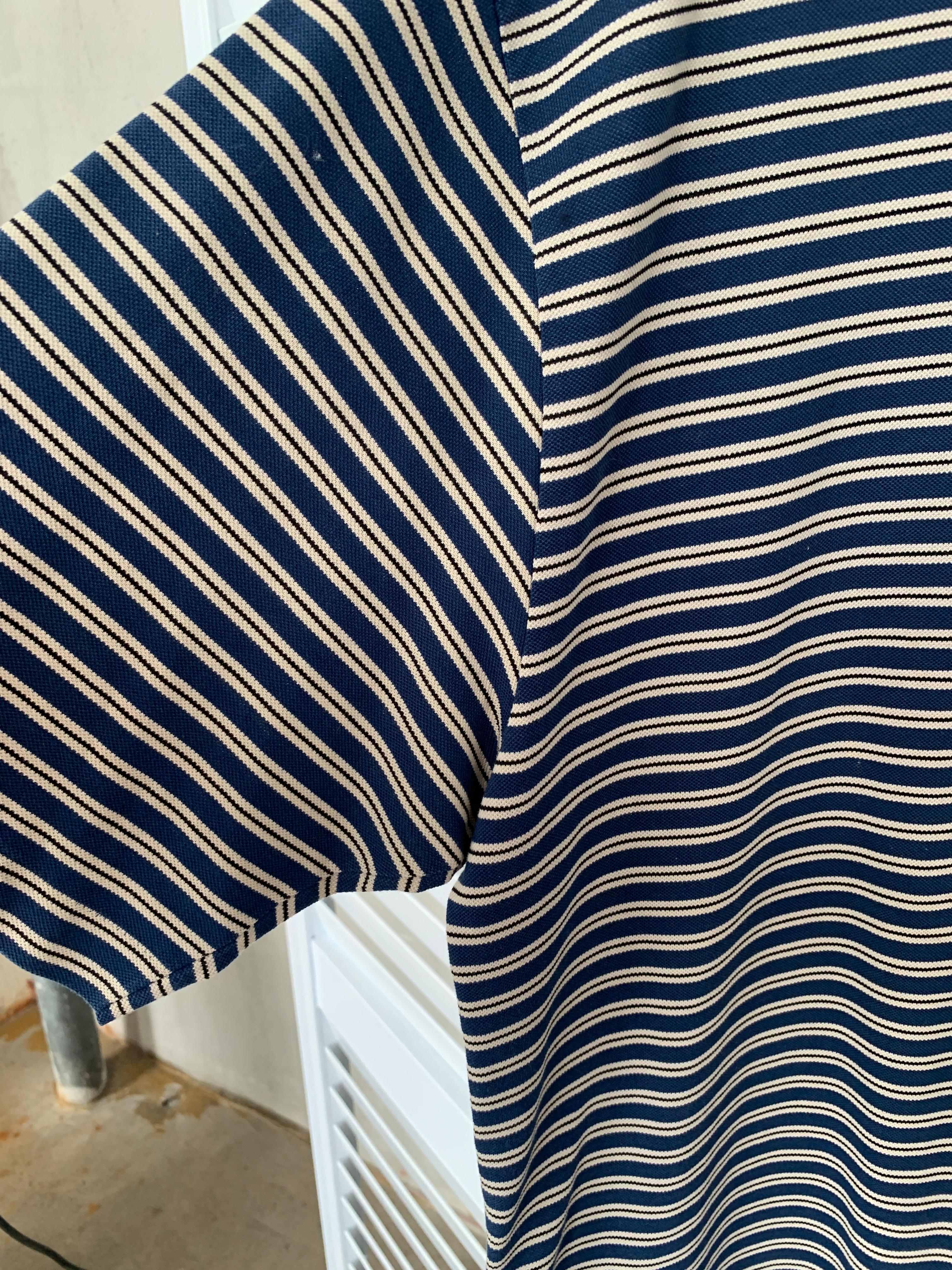 Celine vintage striped polo / old money style T-shirt 1990s For Sale 3