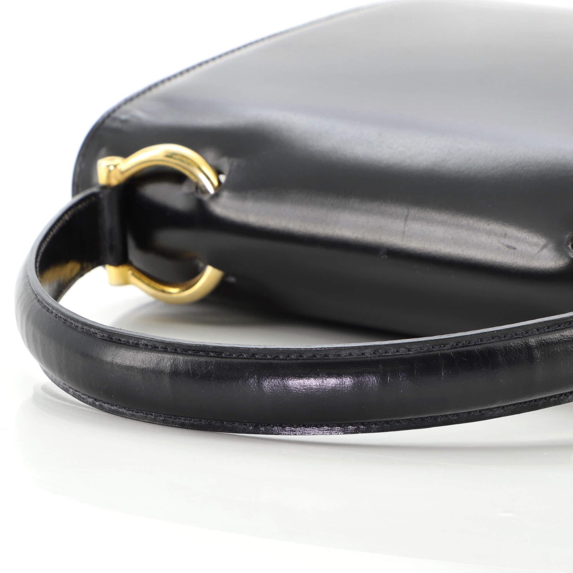 Sac Céline Vintage à poignée supérieure en cuir émaillé petit modèle 3
