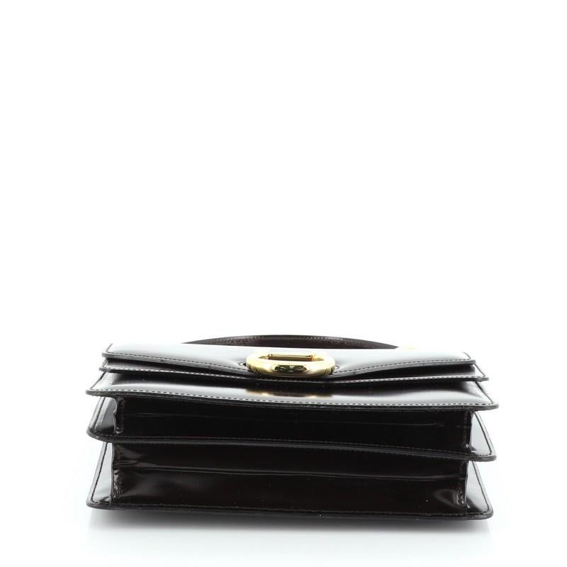 Celine Vintage Top Handle Bag Patent Bon état à NY, NY