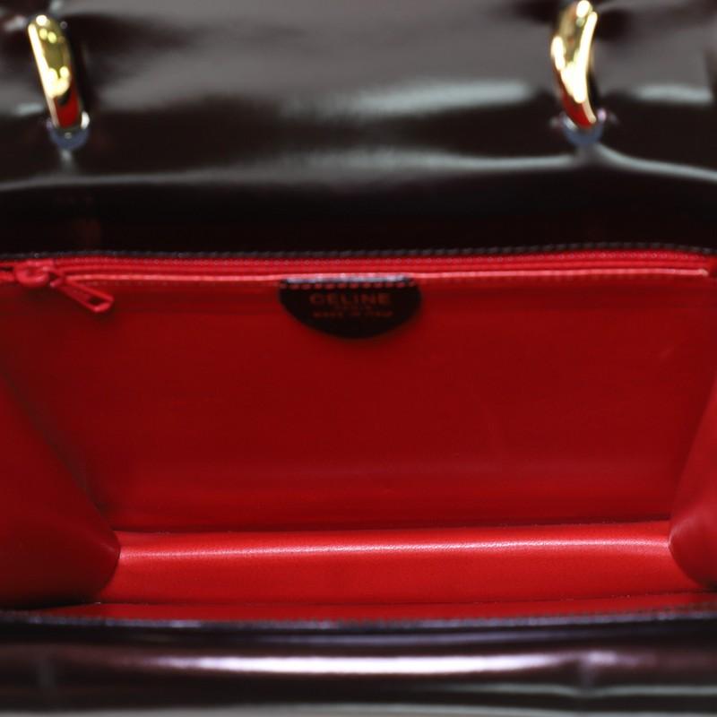  Celine Vintage Top Handle Bag Patent Unisexe 