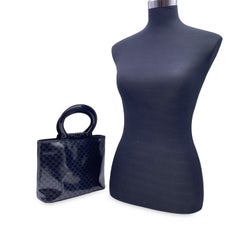 Celine Vintage Top Handle Vernis Bag Black Triomphe Monog. Handbdbag