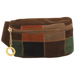 Celine Vintage Waist Bag Patchwork Suede