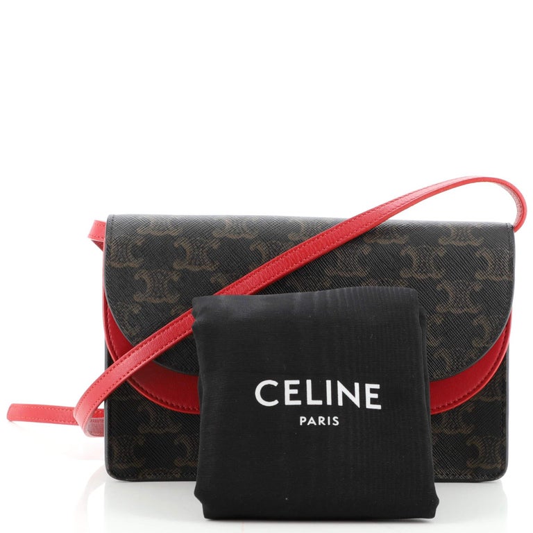 LARGE ZIPPED WALLET IN TRIOMPHE CANVAS - BLACK