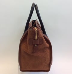 Celine Whiskey Colorblock Snakeskin Handbag