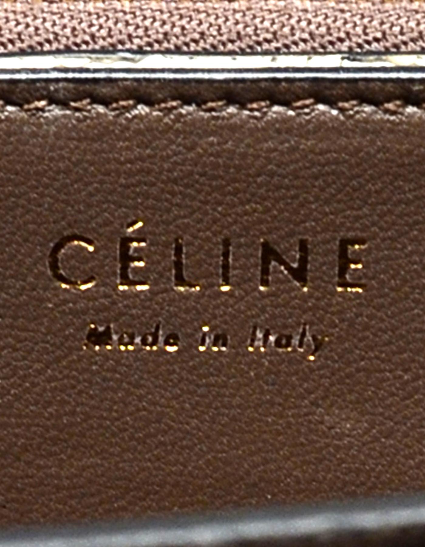 Celine White/Grey Ombre Lizard Medium Box Bag with Receipt In Excellent Condition In New York, NY