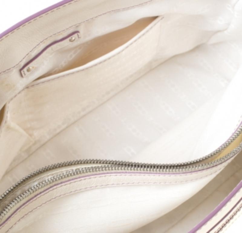 Celine - Fourre-tout Boogie en cuir blanc/lavande Pour femmes en vente