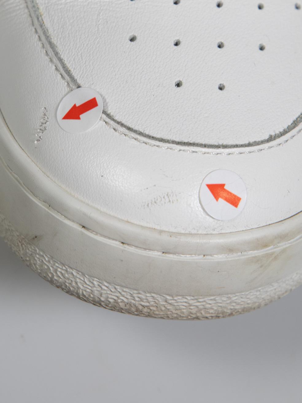 Céline White Leather CT-02 Mid Velcro Trainers Size IT 38 2