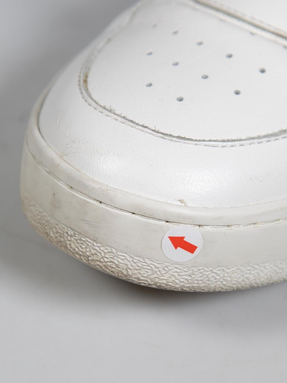 Céline White Leather CT-02 Mid Velcro Trainers Size IT 38 3