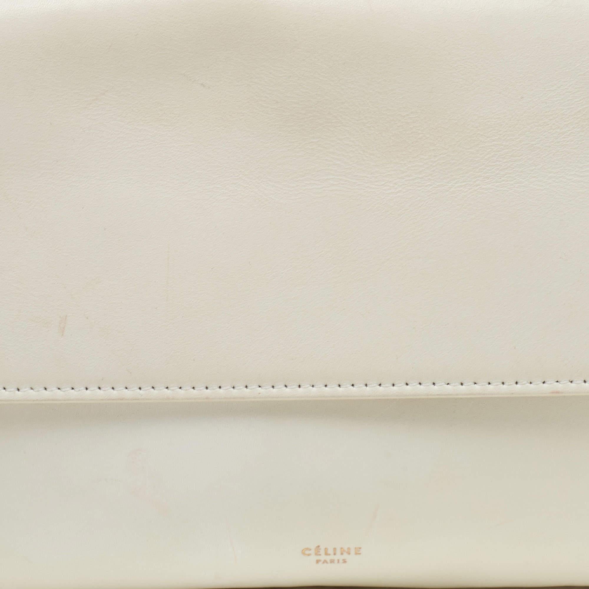 Celine White Leather Flap Bum Waist Bag 6