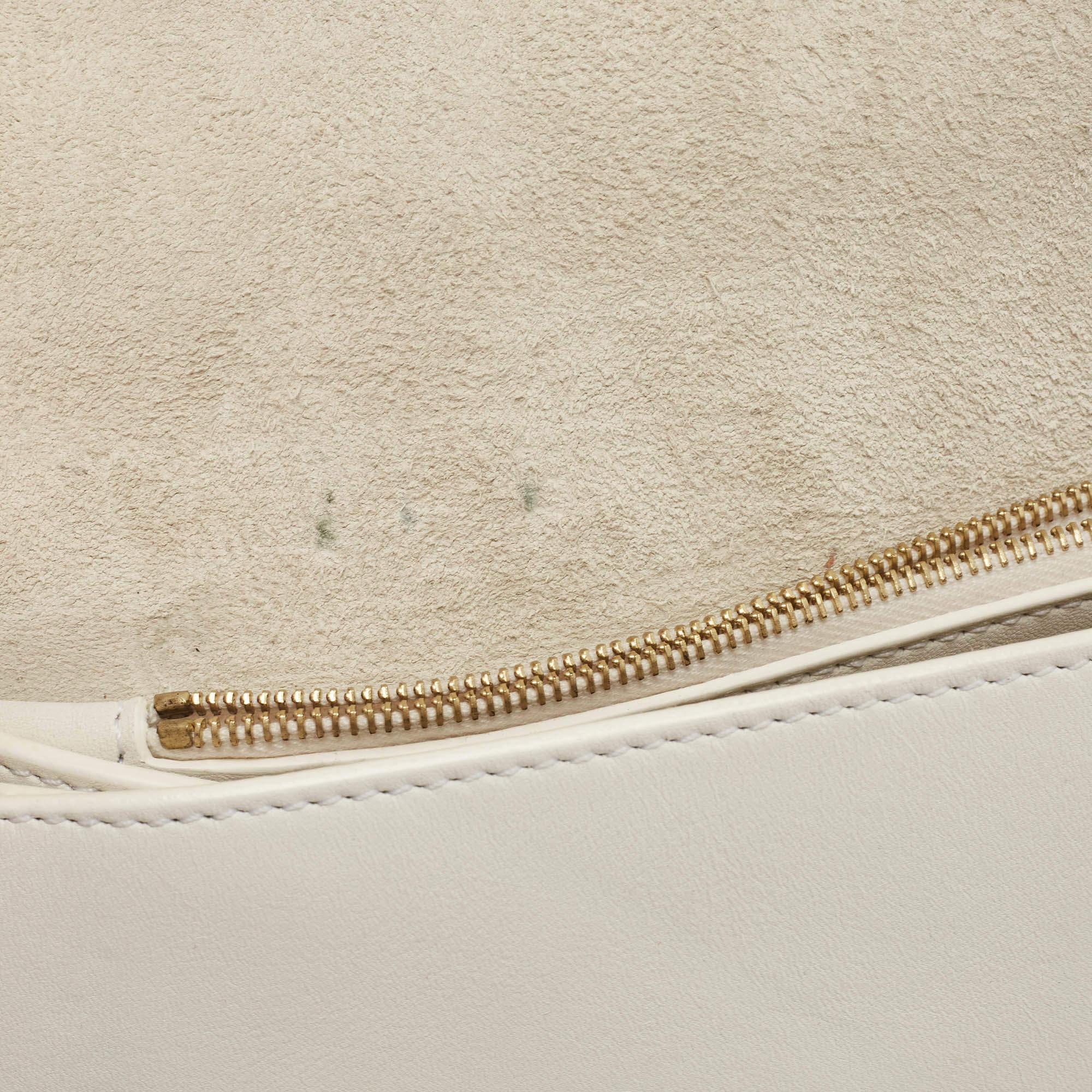 Celine White Leather Flap Bum Waist Bag 9