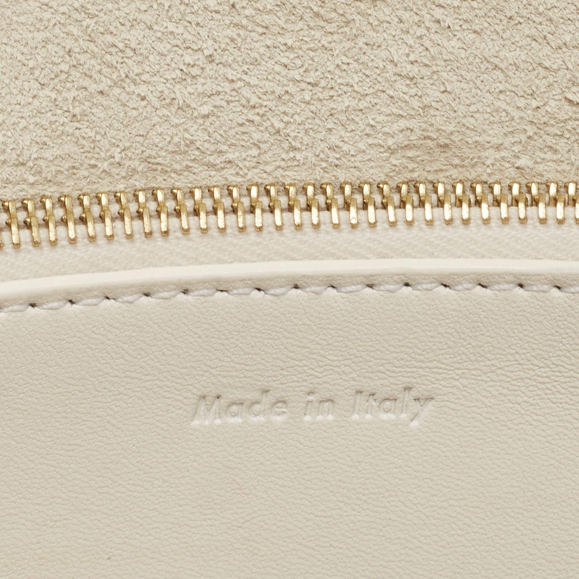 Celine White Leather Flap Bum Waist Bag 10