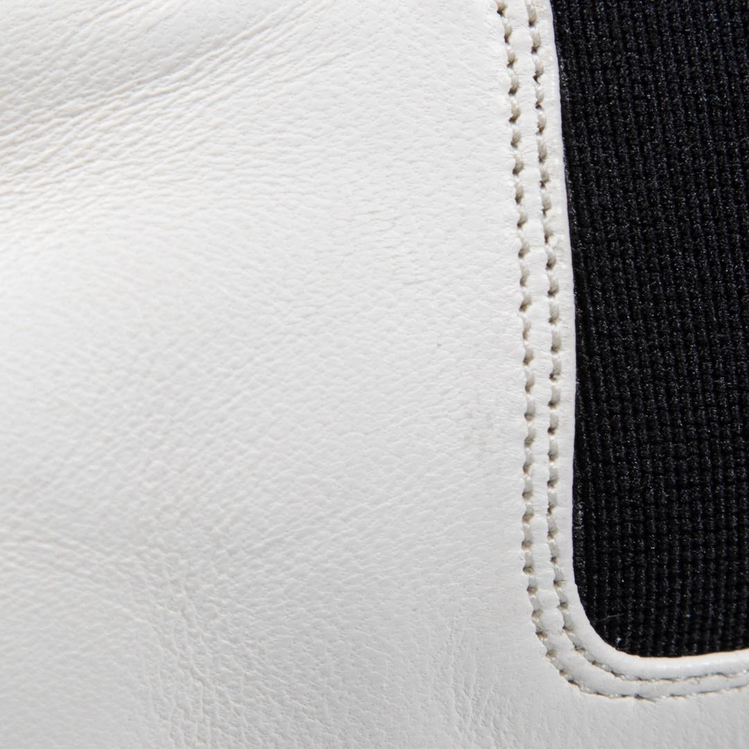 Women's Céline White Leather Heeled Ankle Boots Size IT 35.5 For Sale