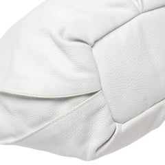 Celine White Leather Large Bittersweet Hobo