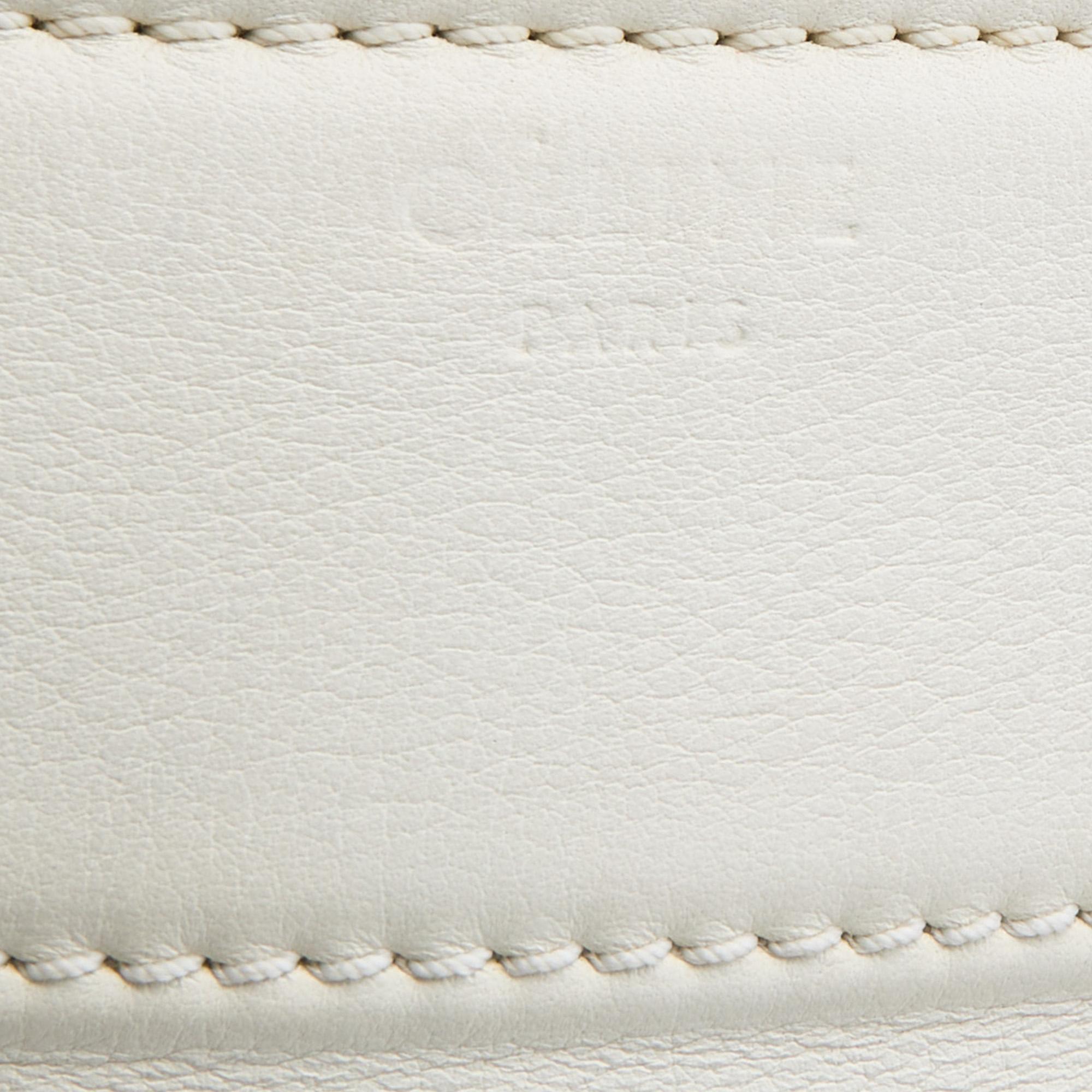 Celine White Leather Medium Phantom Luggage Tote 2