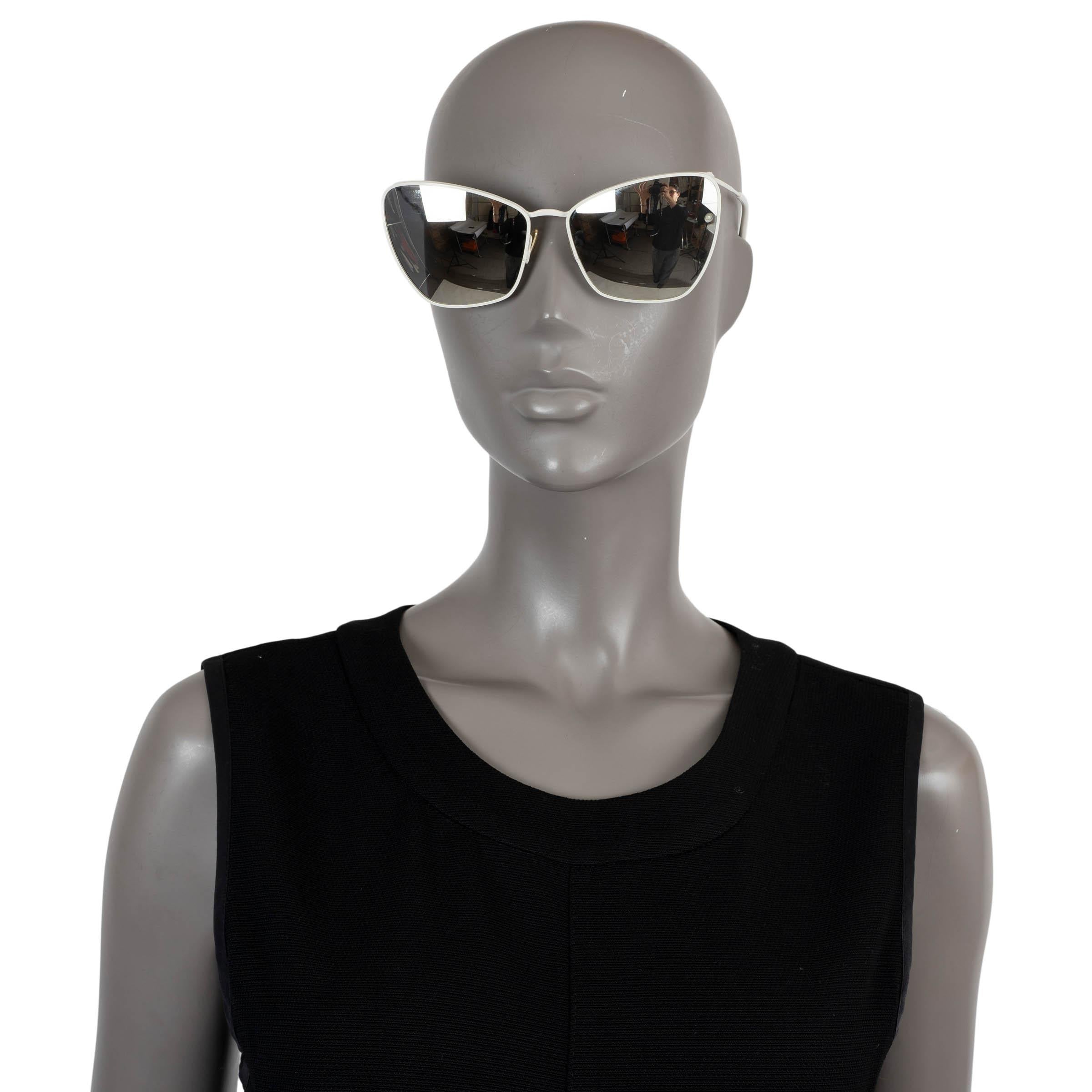 CELINE white metal BUTTERFLY Sunglasses CL40069U For Sale 1