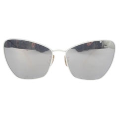 Celine - Lunettes de soleil BUTTERFLY en métal blanc CL40069U