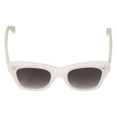 Céline White Oversized Gradient Sunglasses