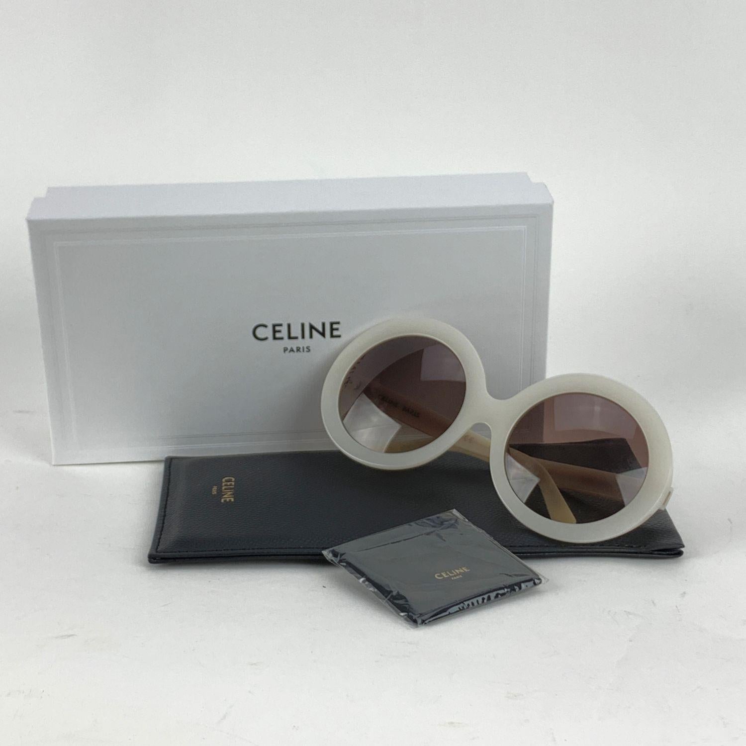 Celine White Oversized Mint Sunglasses CL 40081U 61-23 140 mm Boxed 2