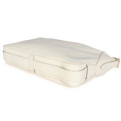 Celine White Supple Calfskin Medium Romy