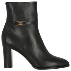 Celine  Women   Ankle boots  Black Leather EU 40