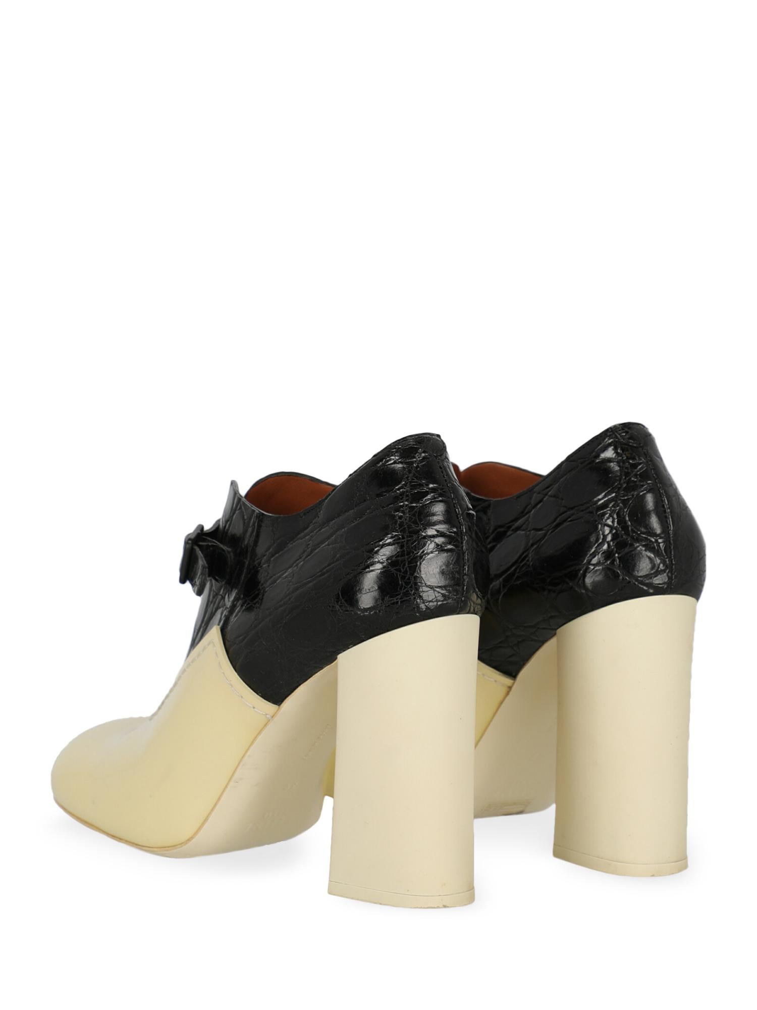Beige Celine Women Ankle boots Black, Yellow Leather EU 39