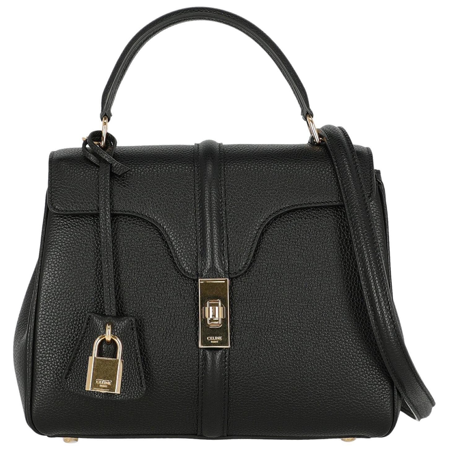Celine  Women Handbags  Black Leather For Sale