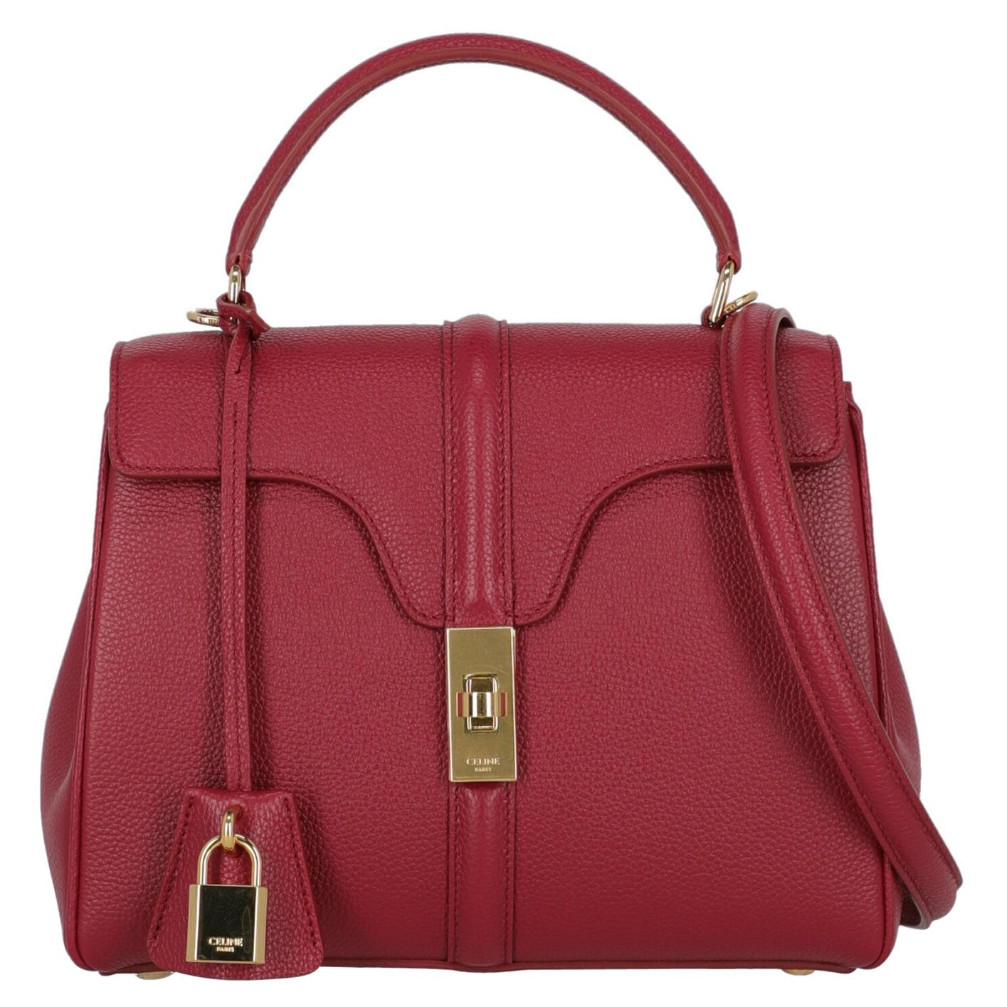 Celine Tricolor Leather and Suede Medium Trapeze Bag For Sale at 1stDibs