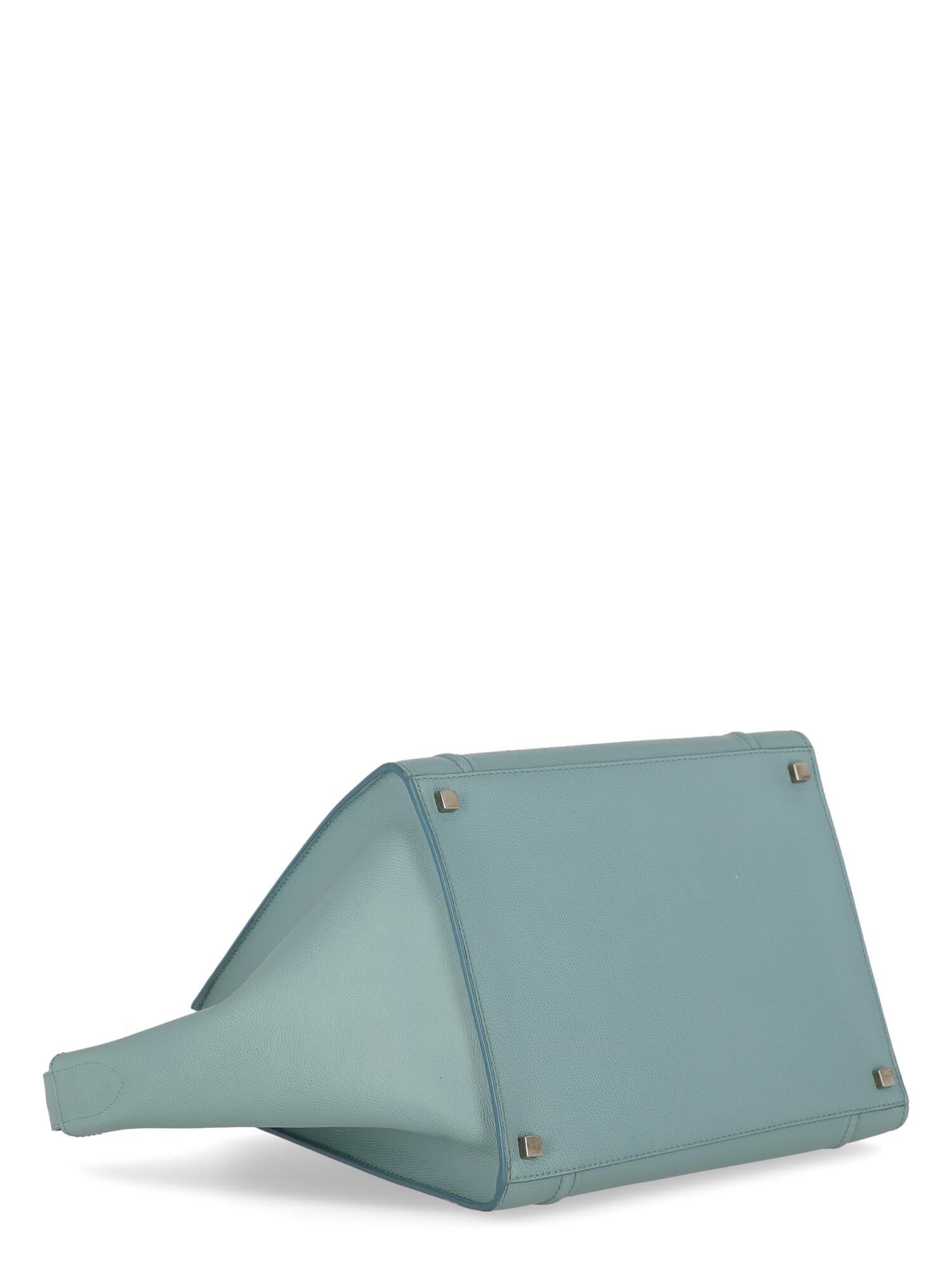 Celine  Women   Handbags Phantom Blue Leather  In Good Condition For Sale In Milan, IT