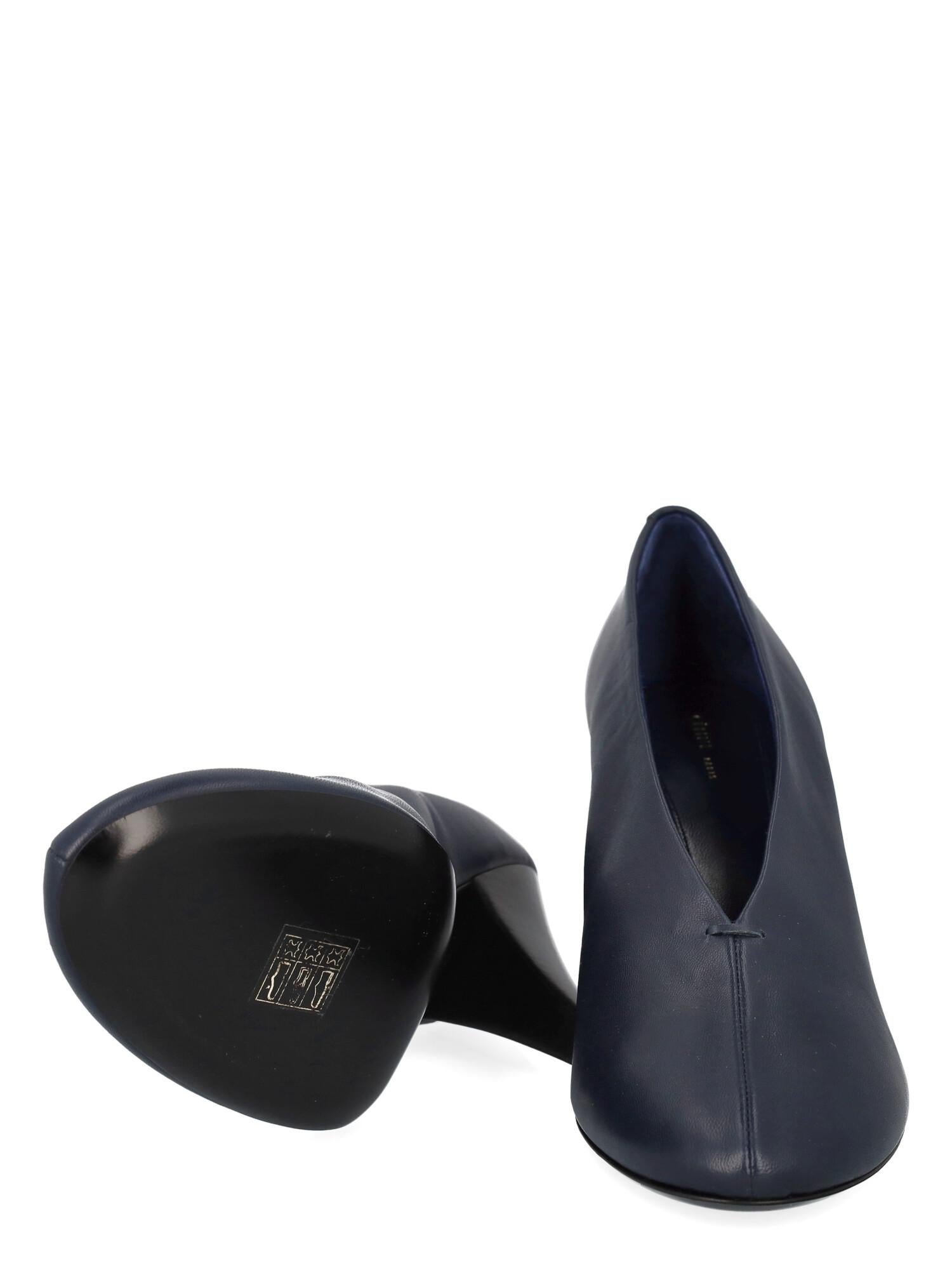 Celine Women Pumps Navy Leather EU 39.5 In Excellent Condition For Sale In Milan, IT