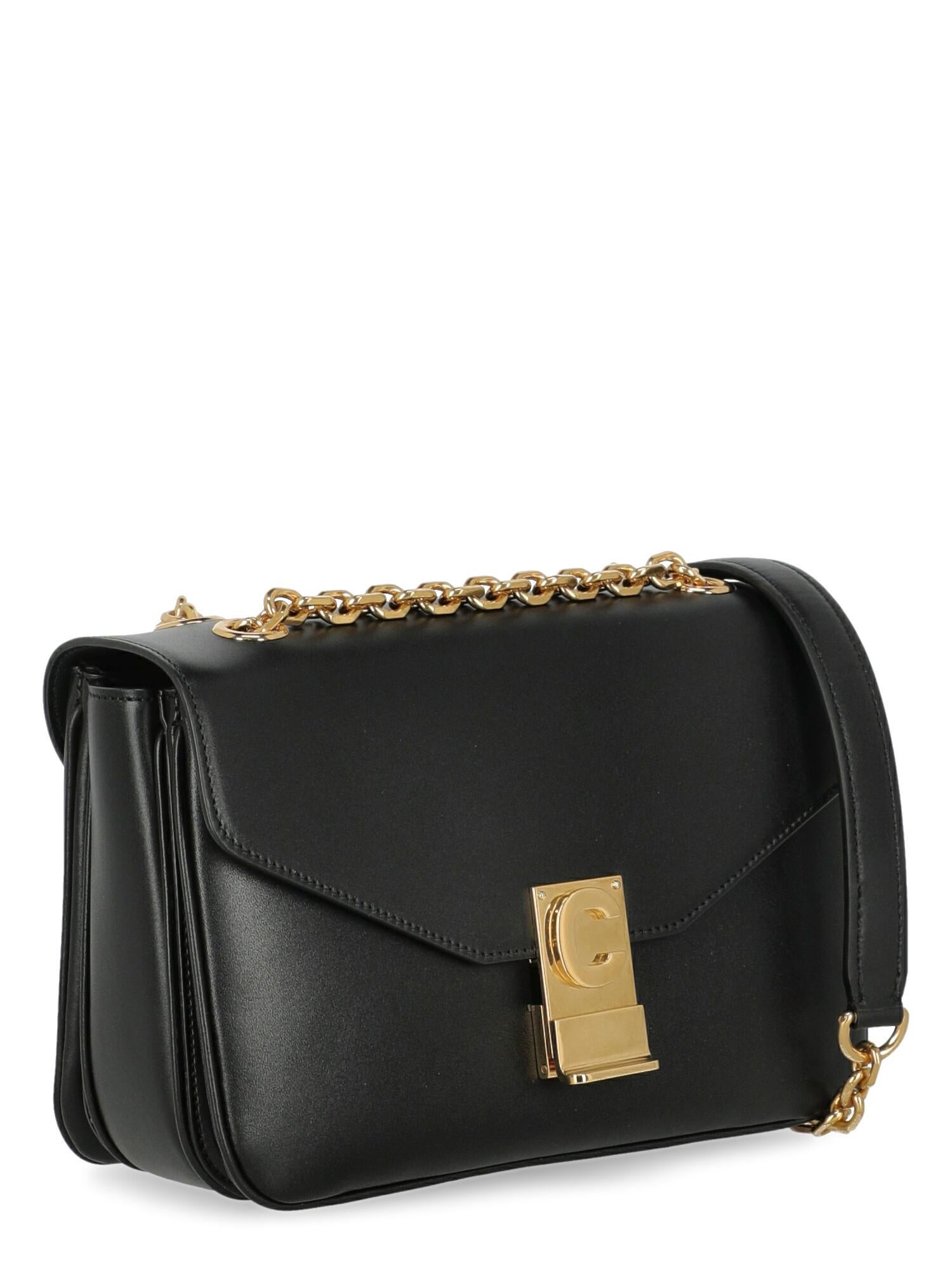 Celine  Women Shoulder bags Black Leather In Excellent Condition For Sale In Milan, IT