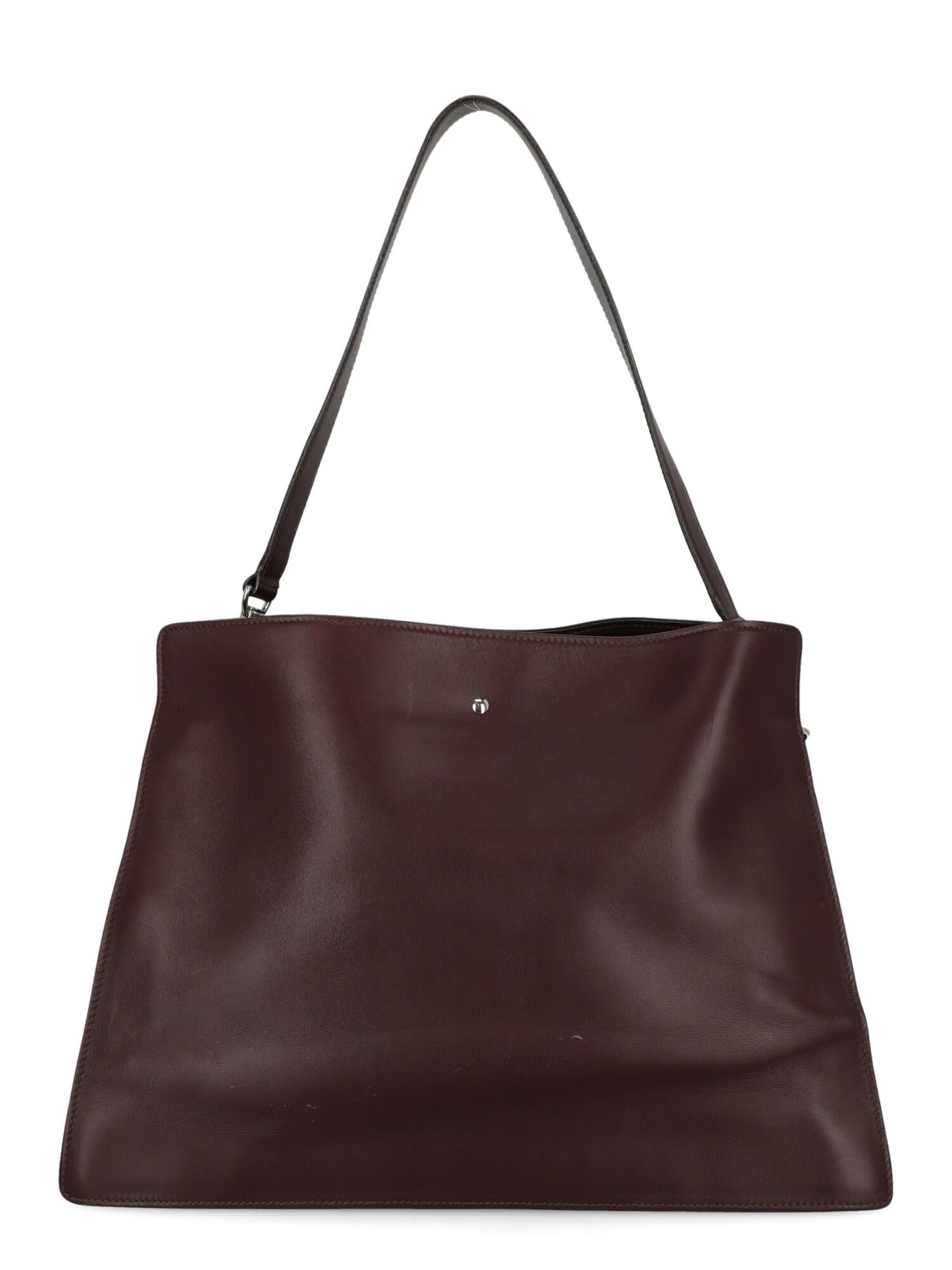 Celine Women  Shoulder bags Burgundy Leather In Fair Condition In Milan, IT