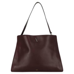 Celine Women  Shoulder bags Burgundy Leather