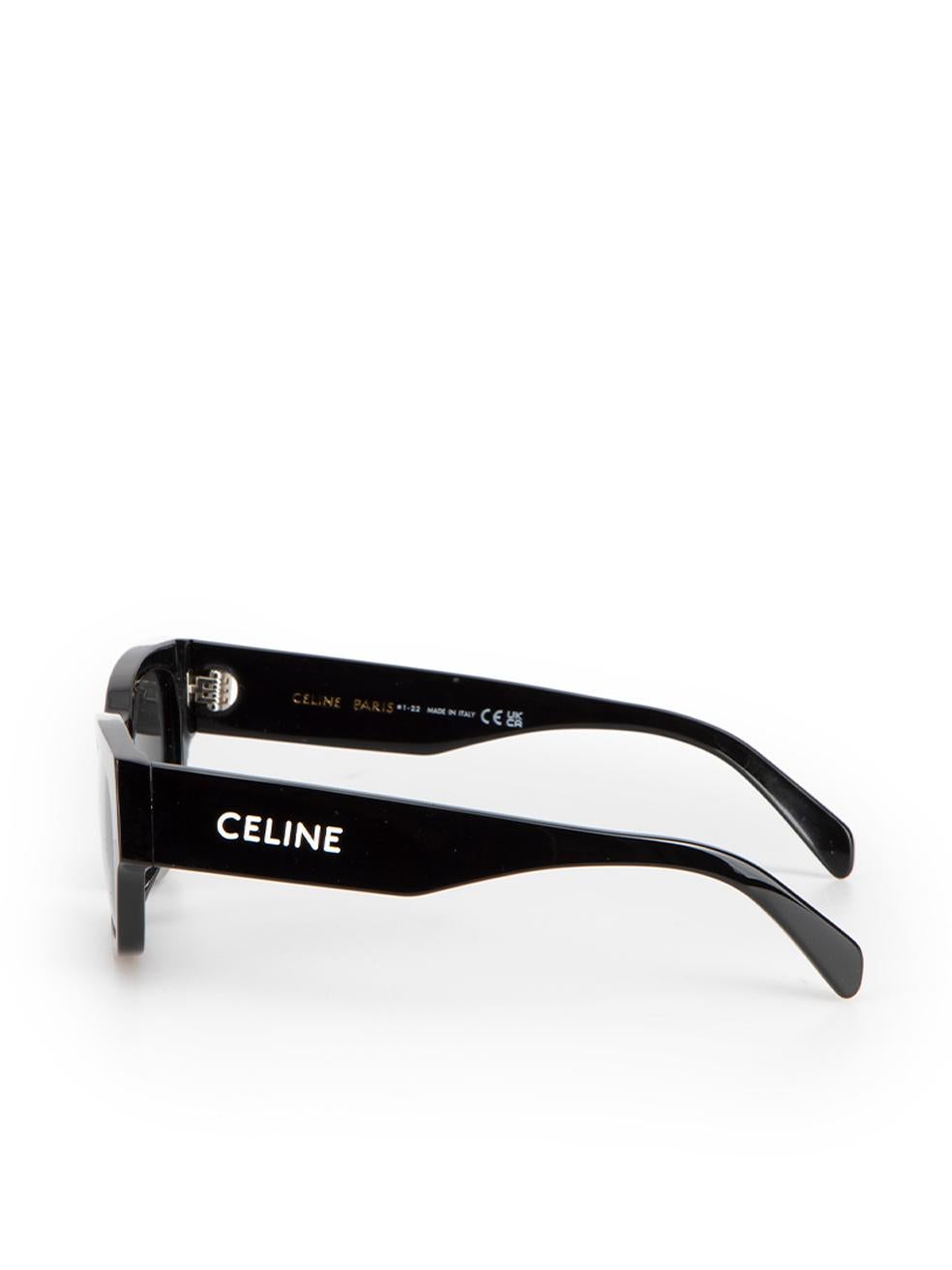 Céline Women's Black Acetate CL 40197U Logo Cat-Eyes Sunglasses 1