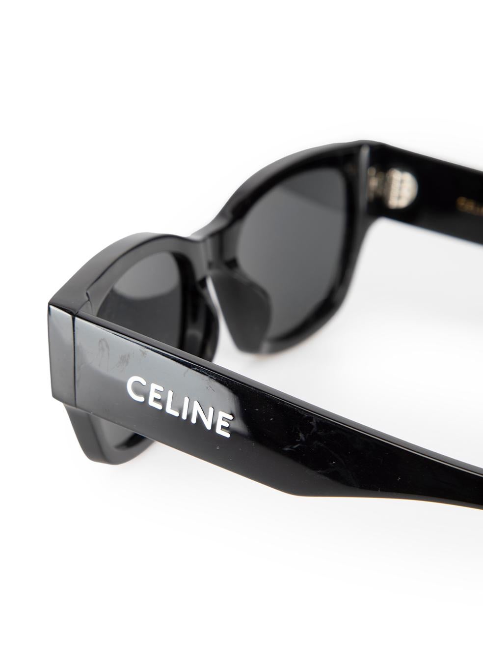 Céline Women's Black Acetate CL 40197U Logo Cat-Eyes Sunglasses 2