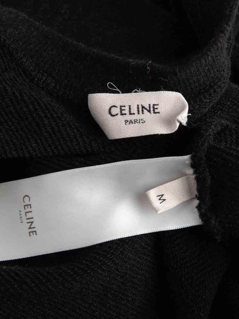 Céline Women's Black Logo Print Sweater 2