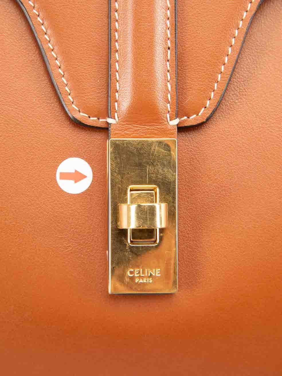 Céline Women's Brown Calfskin Leather Soft 16 Shoulder Bag 3