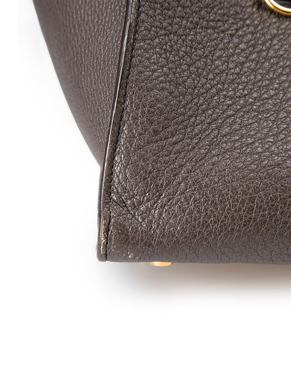 Céline Women's Brown Leather Small Ring Bag For Sale 3