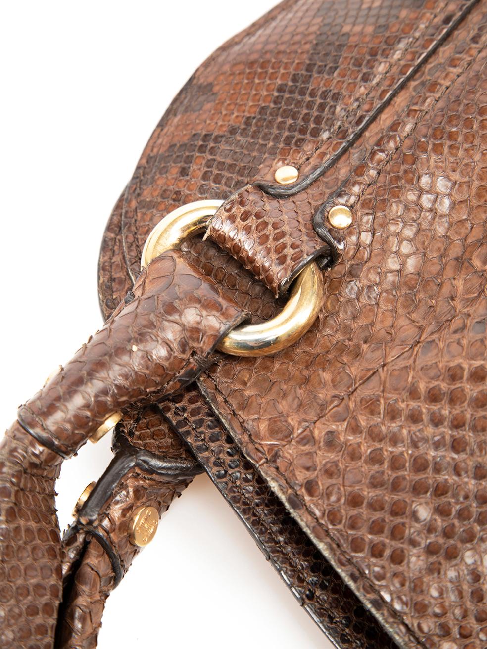 Céline Women's Brown Snake Leather Tote Bag 3